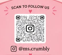 Scan QR code to follow ms.crumbly on Instagram